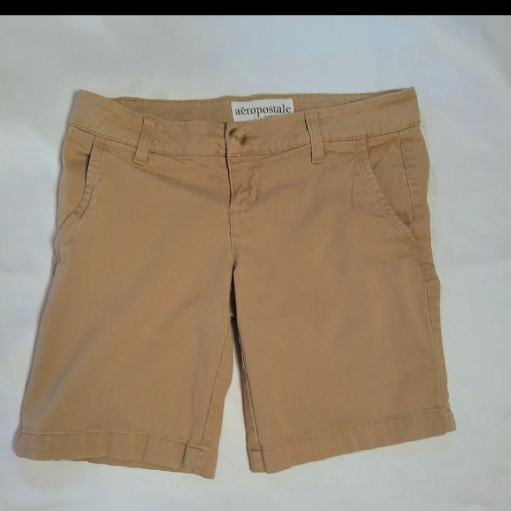 Aeropostale Stretch Khaki Shorts